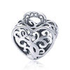 Padlock Heart 925 Sterling Silver Bead Charm - jolics