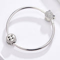 Paw Print 925 Sterling Silver Bead Charm - jolics