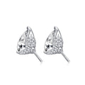 Pear Cut 925 Sterling Silver Stud Earrings - jolics