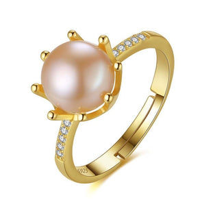 Pearl Gold Open Ring - jolics