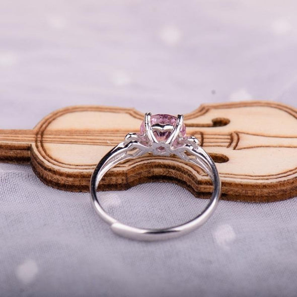 Pink Three Stone Ring - jolics