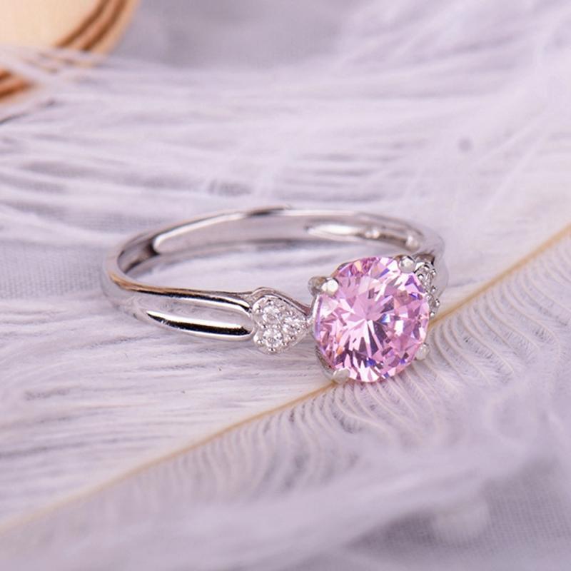 Pink Three Stone Ring - jolics