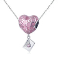 Pinky Love Letter 925 Sterling Silver Dangle Charm - jolics