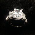 Princess Cut Three Stone Ring - jolics