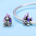 Purple Castle 925 Sterling Silver Bead Charm - jolics