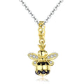 Queen of Bee 925 Sterling Silver Dangle Charm - jolics