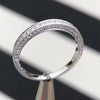 Round Cut 925 Sterling Silver Female & Male Band Ring - jolics
