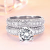 Round Cut Luxury Wedding Ring Set - jolics