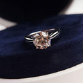 Round Cut Solitaire Engagement Ring - jolics