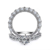 Round Cut White Sapphire 2pc Bridal Sets - jolics