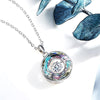 Round Pendant Necklace With Stone - jolics