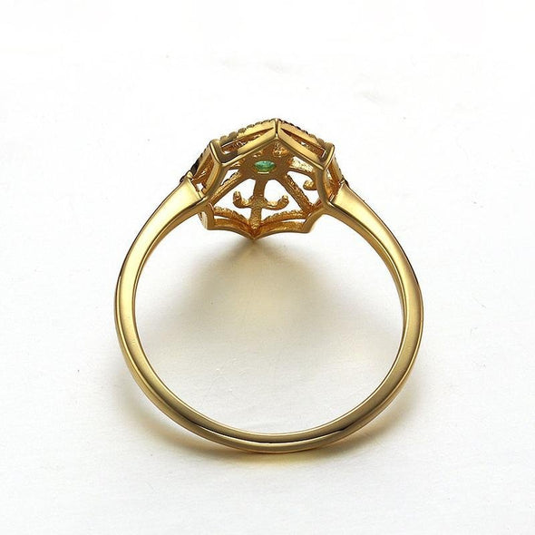 Simple Vintage Yellow Gold Ring - jolics