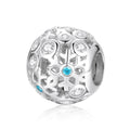 Snowflake Collection 925 Sterling Silver Bead & Dangle Charm - jolics