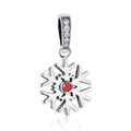 Snowflake Collection 925 Sterling Silver Bead & Dangle Charm - jolics