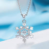 Snowflake Design Pendant Necklace - jolics