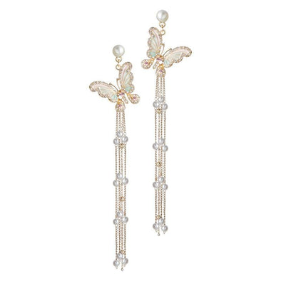 Special Butterfly Tassel Earrings - jolics