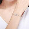 Star-Crossed Hearts Bracelet With Gemstone - jolics
