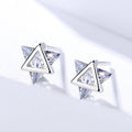 Star Design Trillion Cut Earrings - jolics