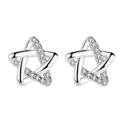 Star Earrings With Stones - jolics