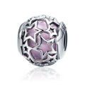 Stars 925 Sterling Silver Glass Bead Charm - jolics