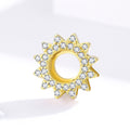 Sunflower 925 Sterling Silver Clip Charm - jolics