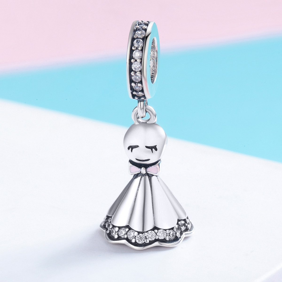 Sunny Doll 925 Sterling Silver Dangle Charm - jolics