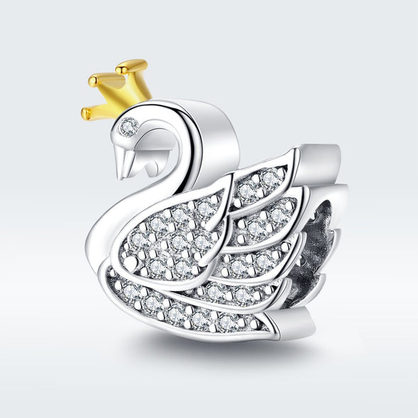Swan 925 Sterling Silver Charm - jolics