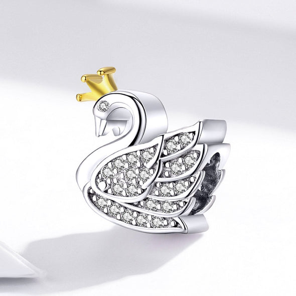 Swan 925 Sterling Silver Charm - jolics