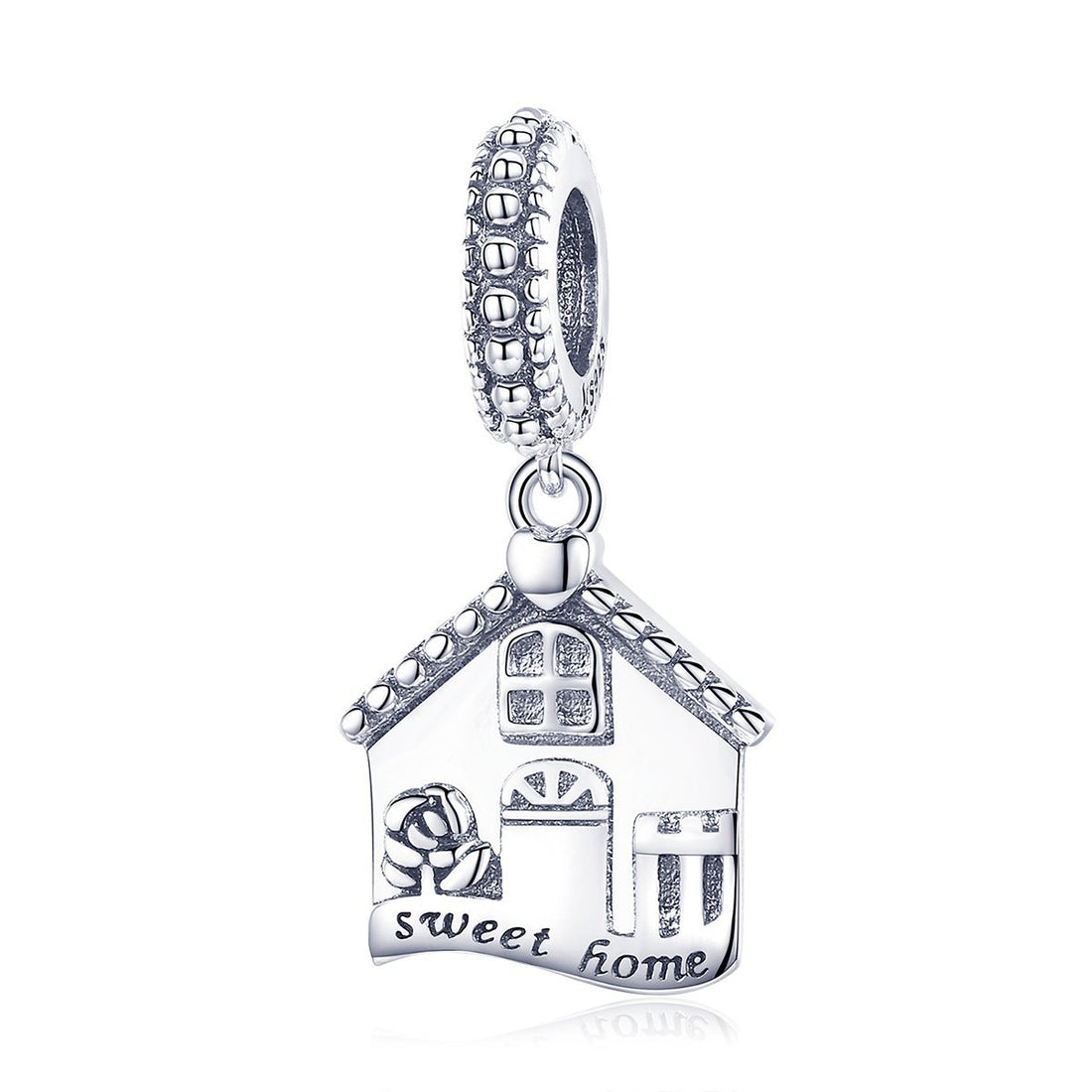 Sweet Home 925 Sterling Silver Dangle Charm - jolics