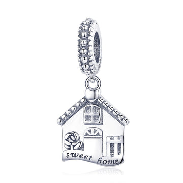 Sweet Home 925 Sterling Silver Dangle Charm - jolics