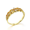 Symmetrical Lace Yellow Gold Ring - jolics