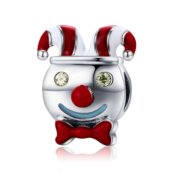 The Circus Clown 925 Sterling Silver Charm - jolics