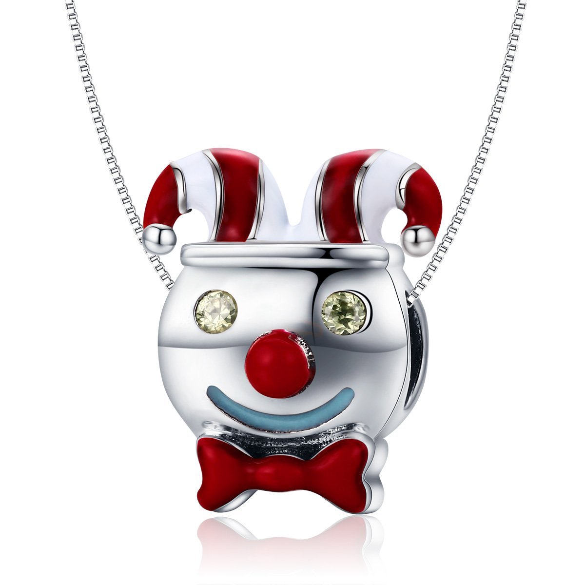 The Circus Clown 925 Sterling Silver Charm - jolics