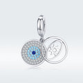 The Lucky Eye 925 Sterling Silver Dangle Charm - jolics