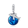 Traveling 925 Sterling Silver Dangle Charm - jolics