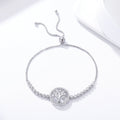 Tree of Life 925 Sterling Silver Adjustable Tennis Bracelet - jolics