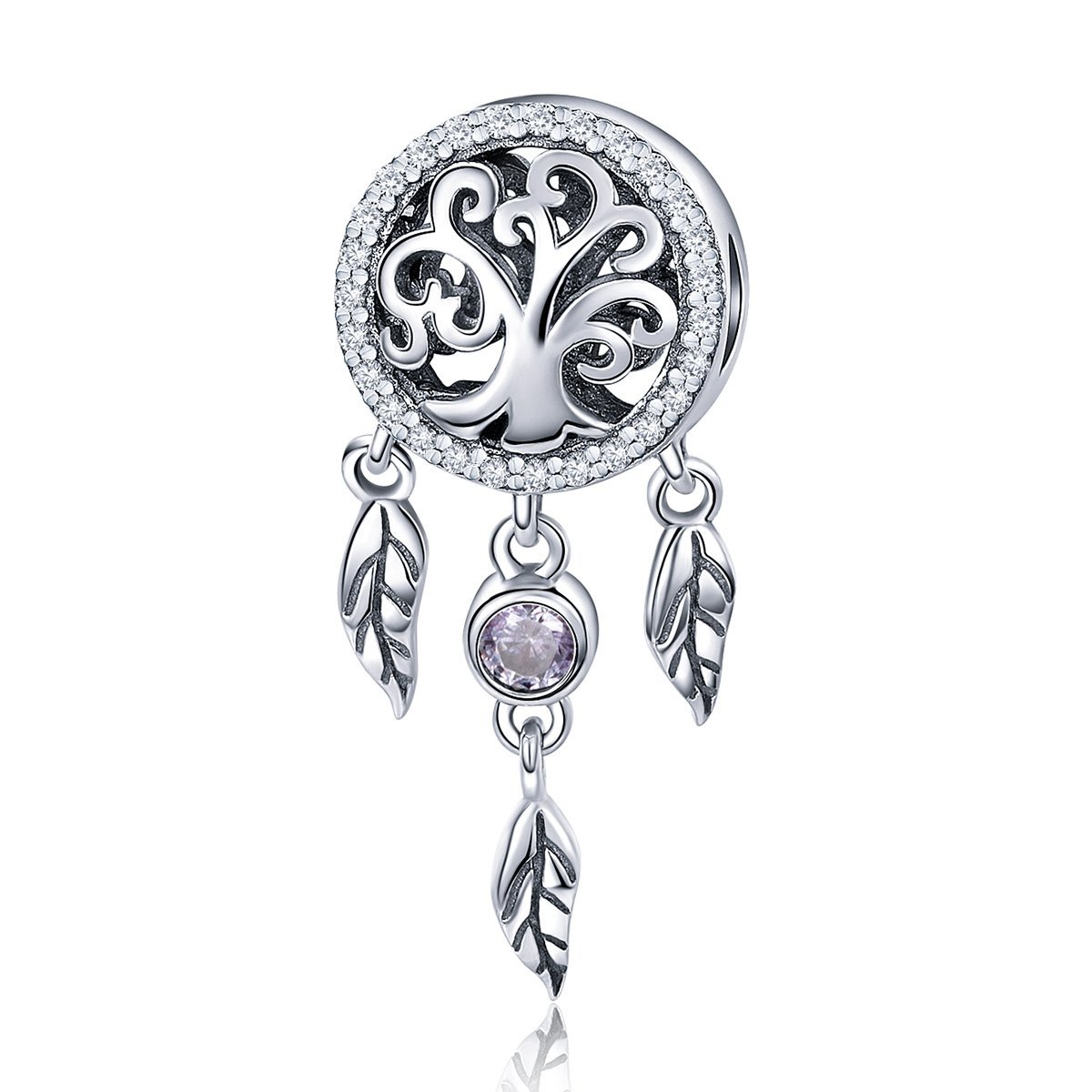 Tree of Life 925 Sterling Silver Dangle Charm - jolics