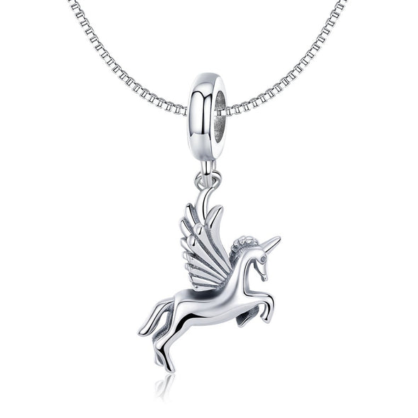 Unicorn 925 Sterling Silver Dangle Charm - jolics