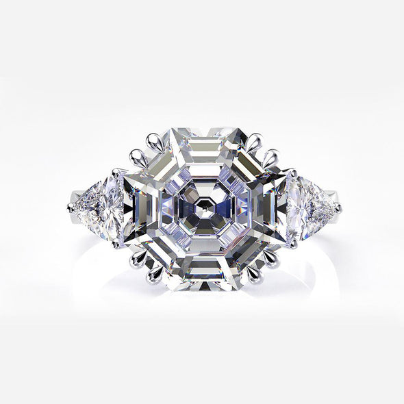 Unique Design Three Stone Ring - jolics