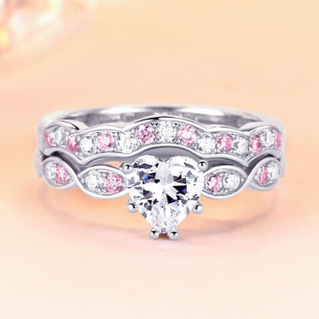 Unique Heart Shape Ring Set - jolics